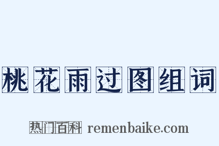 桃花雨过图组词是什么意思的图片